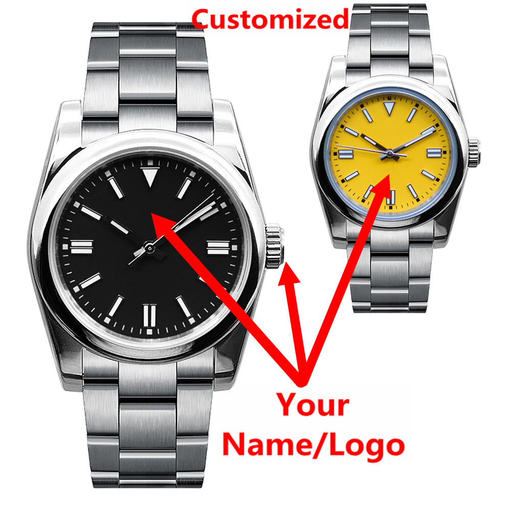 Accessories With Watch - Custom Logo Mens Watch Sapphire Luxury