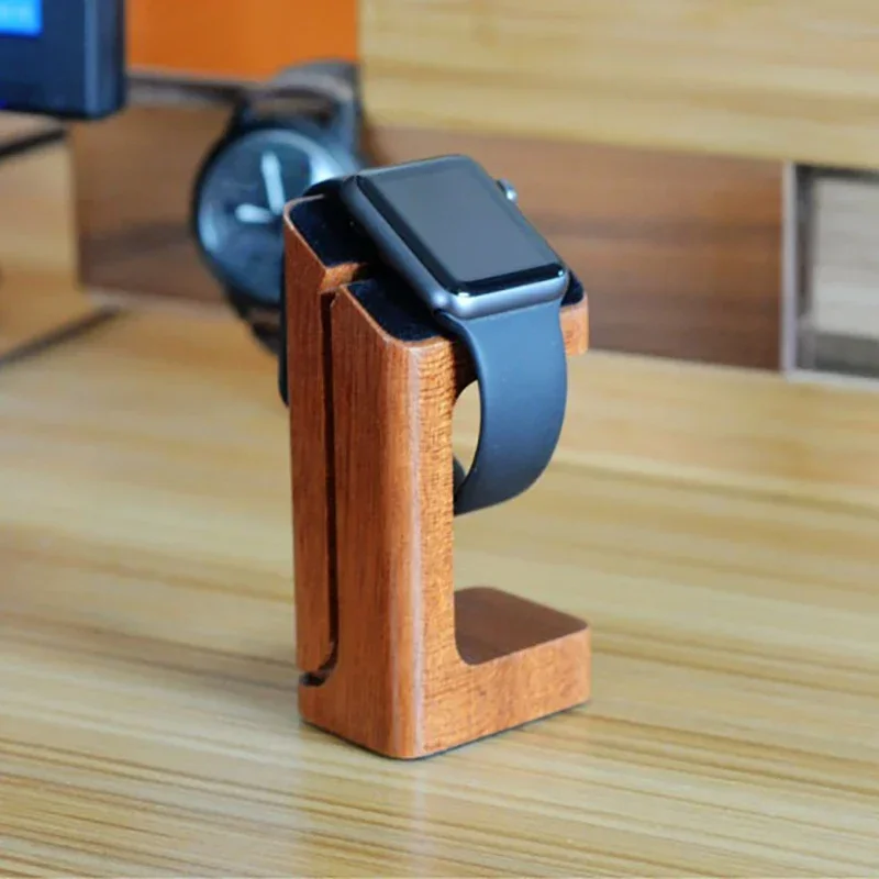 Wooden Apple Watch Charger Sta - Smartwatch Watch Accessories ulasan dan harga