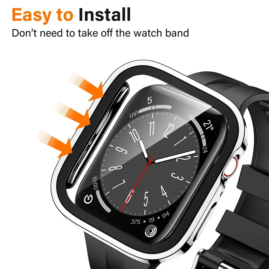 Glass+cover For Apple Watch ca - Smartwatch Icon ulasan dan harga