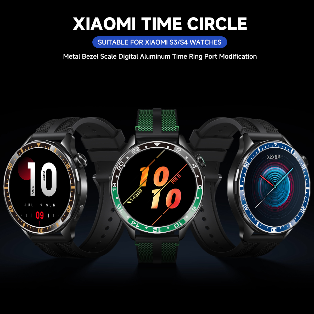 Steel Bezel Rings For Xiaomi W - Xiaomi Smartwatch S4 Accessories ulasan dan harga