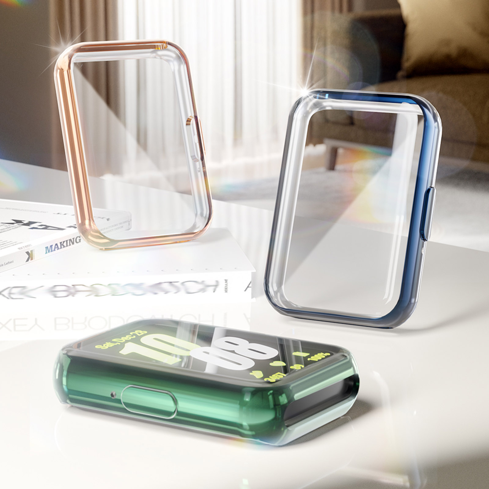 Cover for Samsung Galaxy Fit 3 - Smartwatch Watch Accessories For Women ulasan dan harga