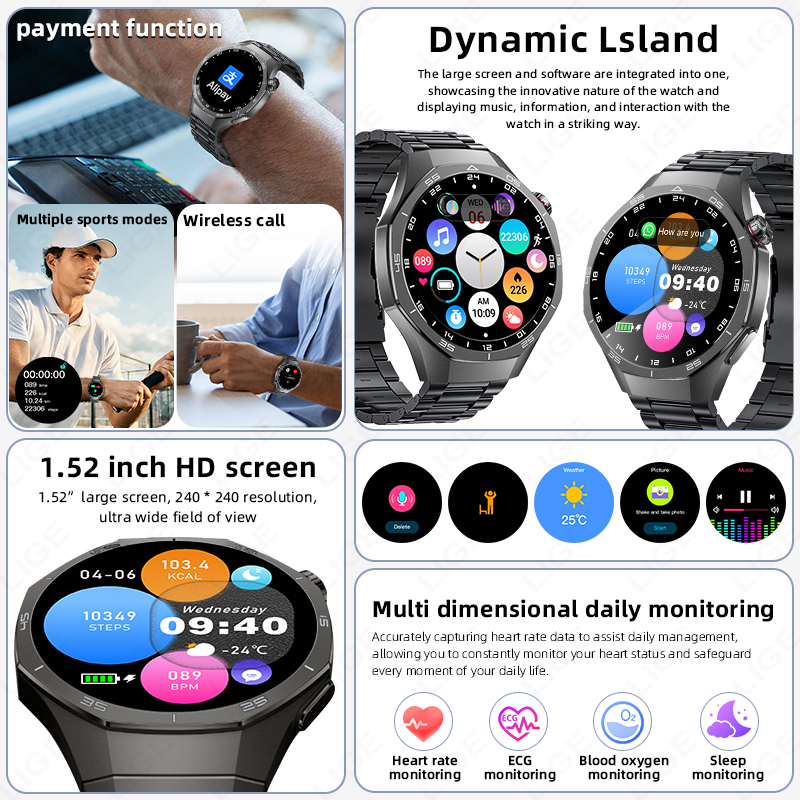 2026 New Bluetooth Call Men Sm - Smartwatch Custom ulasan dan harga