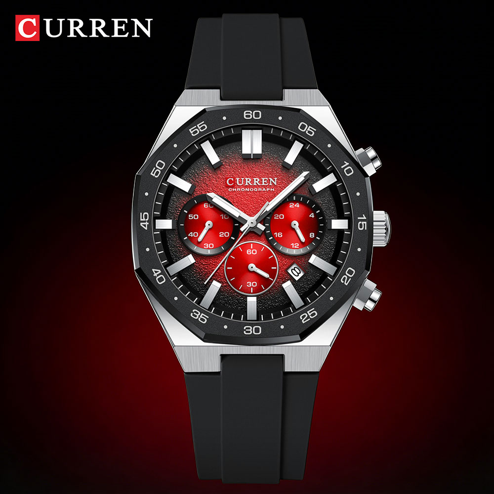 CURREN Fashion Casual Men Spor - Accessories With Watch ulasan dan harga