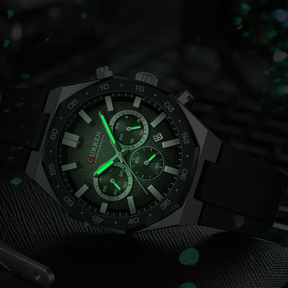 CURREN Fashion Casual Men Spor - Accessories With Watch ulasan dan harga