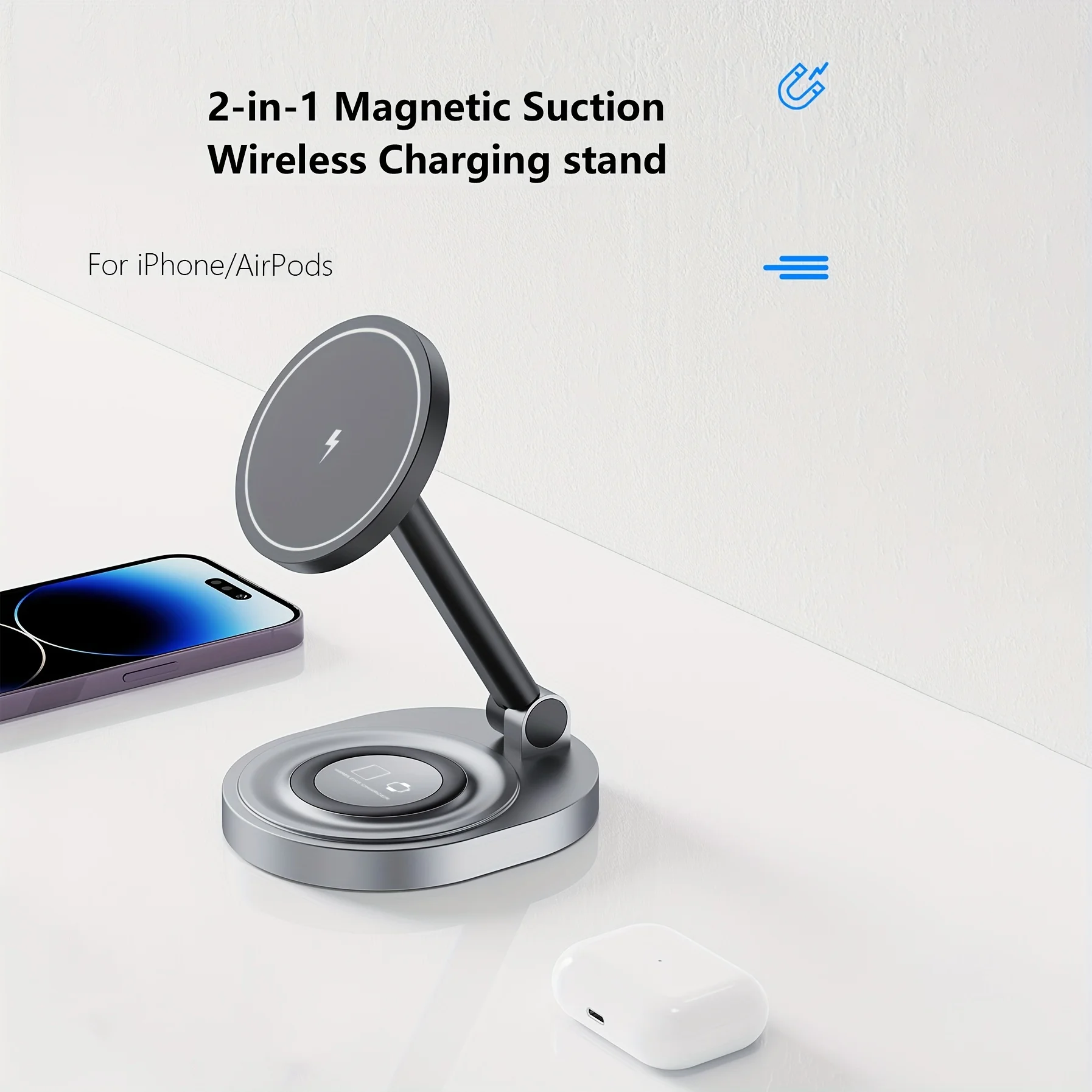 2 In 1 Magnetic Wireless Charg - Watch Charger Cable ulasan dan harga