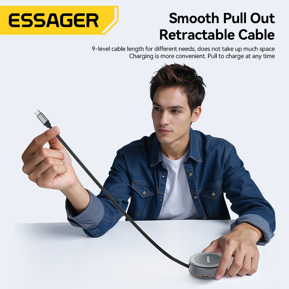 Essager 15W 3 in 1 Magnetic Wi - Watch Charger Cable ulasan dan harga