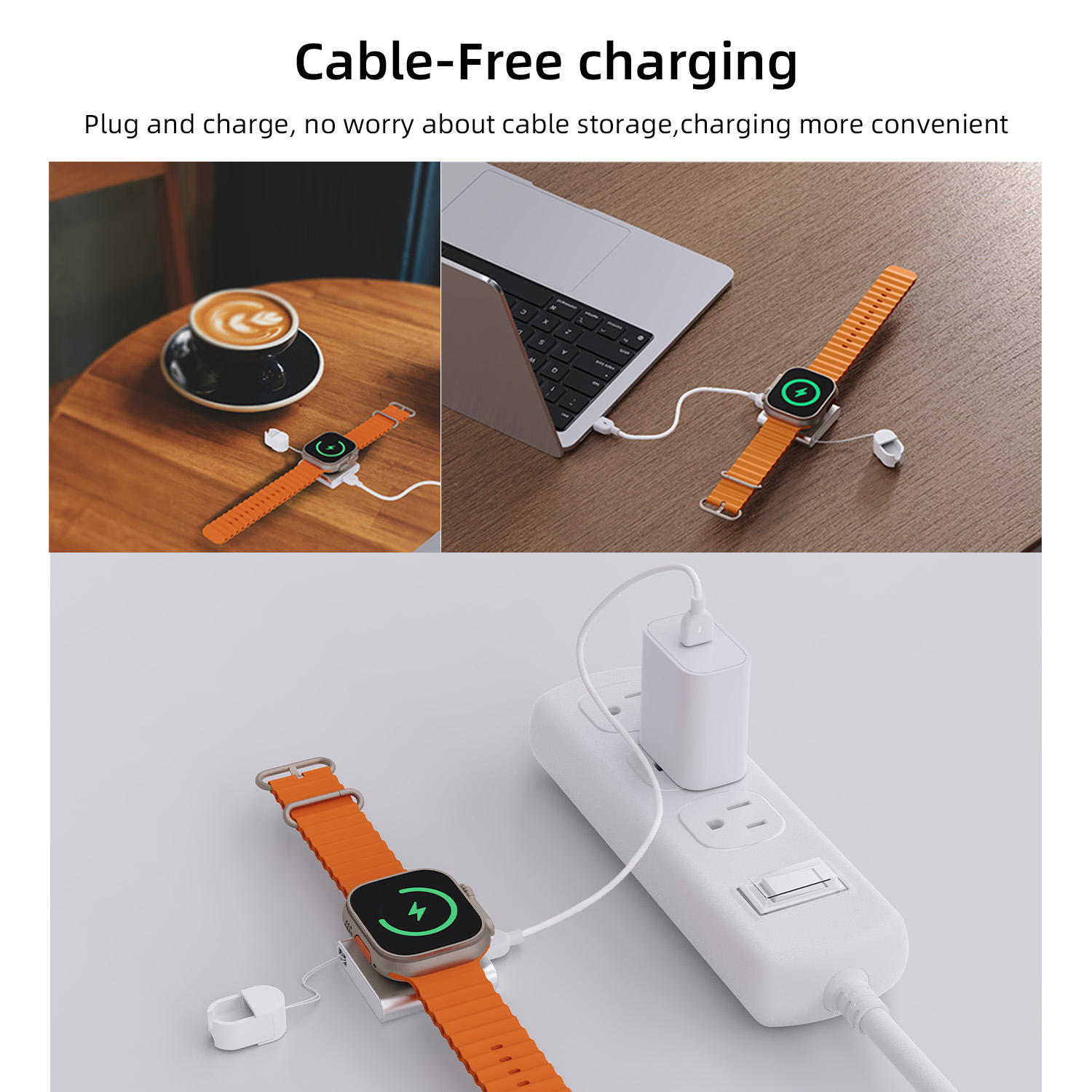 Bonola Magnetic Watch Wireless - Watch Charger Cable ulasan dan harga