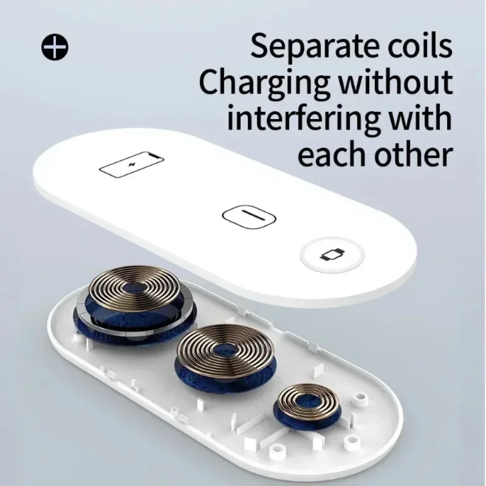 3-in-1 Wireless Charging Pad F - Watch Charger Cable ulasan dan harga