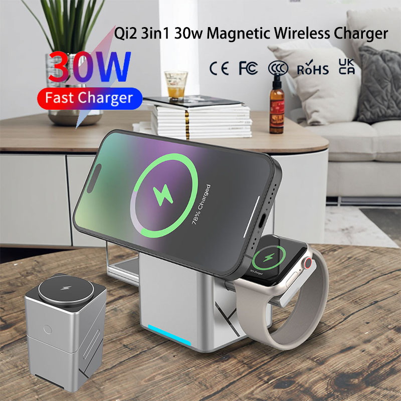 15W Touch Rotating Magnetic Mu - Watch Charger Cable ulasan dan harga