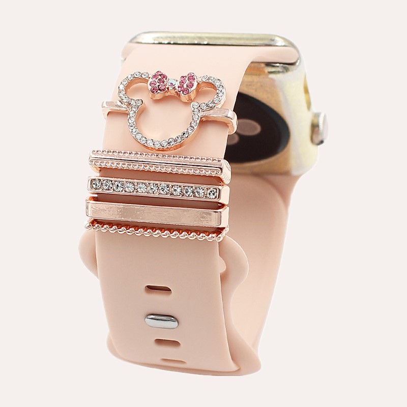 5pcs Cartoon Mouse Rhinestone  - Smartwatch Watch Accessories ulasan dan harga