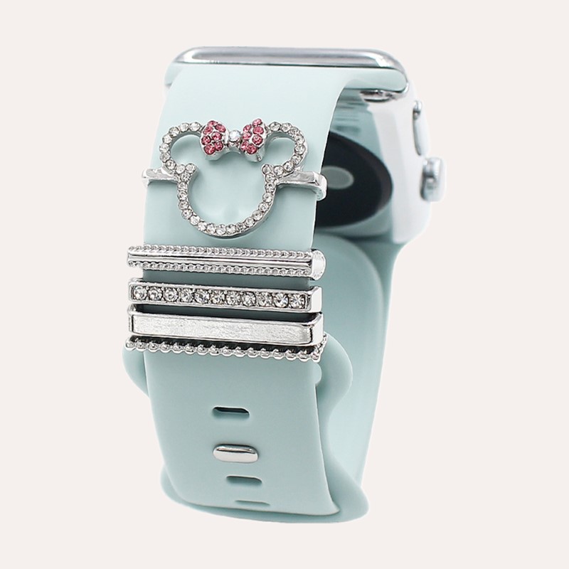 5pcs Cartoon Mouse Rhinestone  - Smartwatch Watch Accessories ulasan dan harga