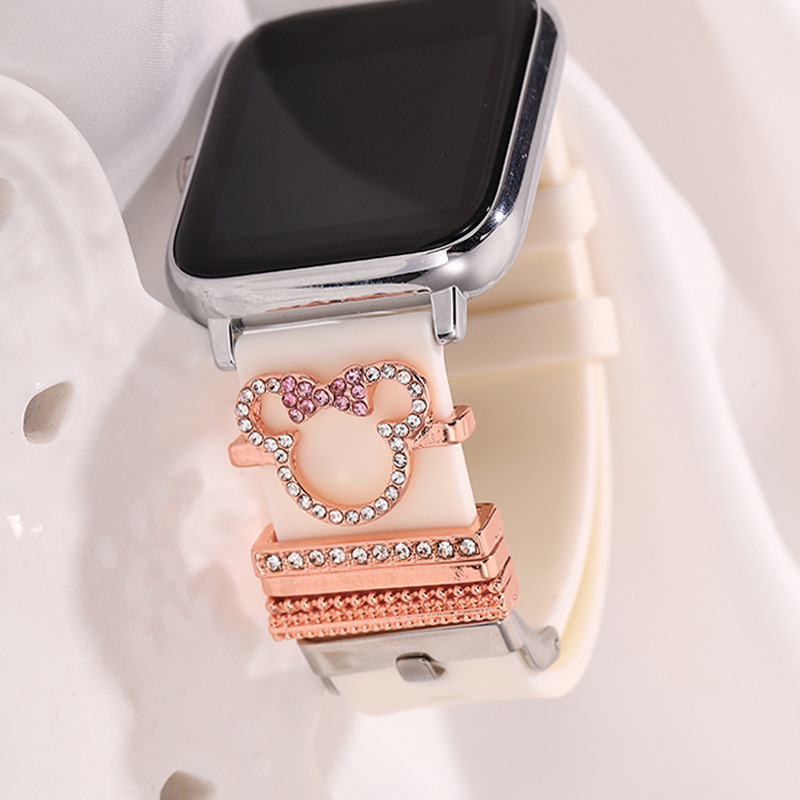 5pcs Cartoon Mouse Rhinestone  - Smartwatch Watch Accessories ulasan dan harga